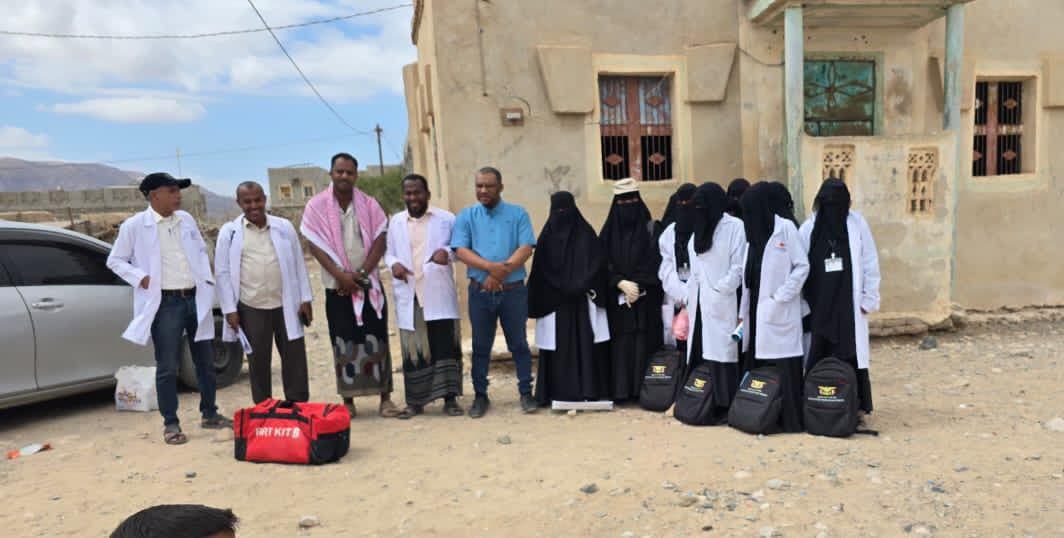 مدير الصحة في بروم ميفع يتفقد الوضع الصحي لحالات الإشتباه بالحصبة بالمديرية` 