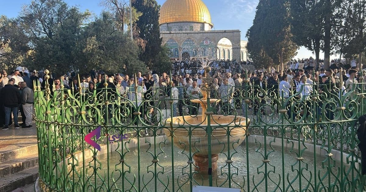 140 ألف فلسطيني يؤدون صلاة عيد الأضحى في المسجد الأقصى