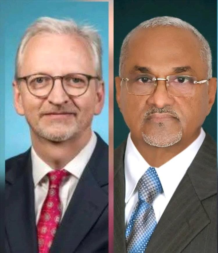 تأكيد ألماني  لدعم مسار اللامركزية في اليمن خلال لقاء افتراضي  لوزير الإدارة المحلية مع السفير الألماني بعدن