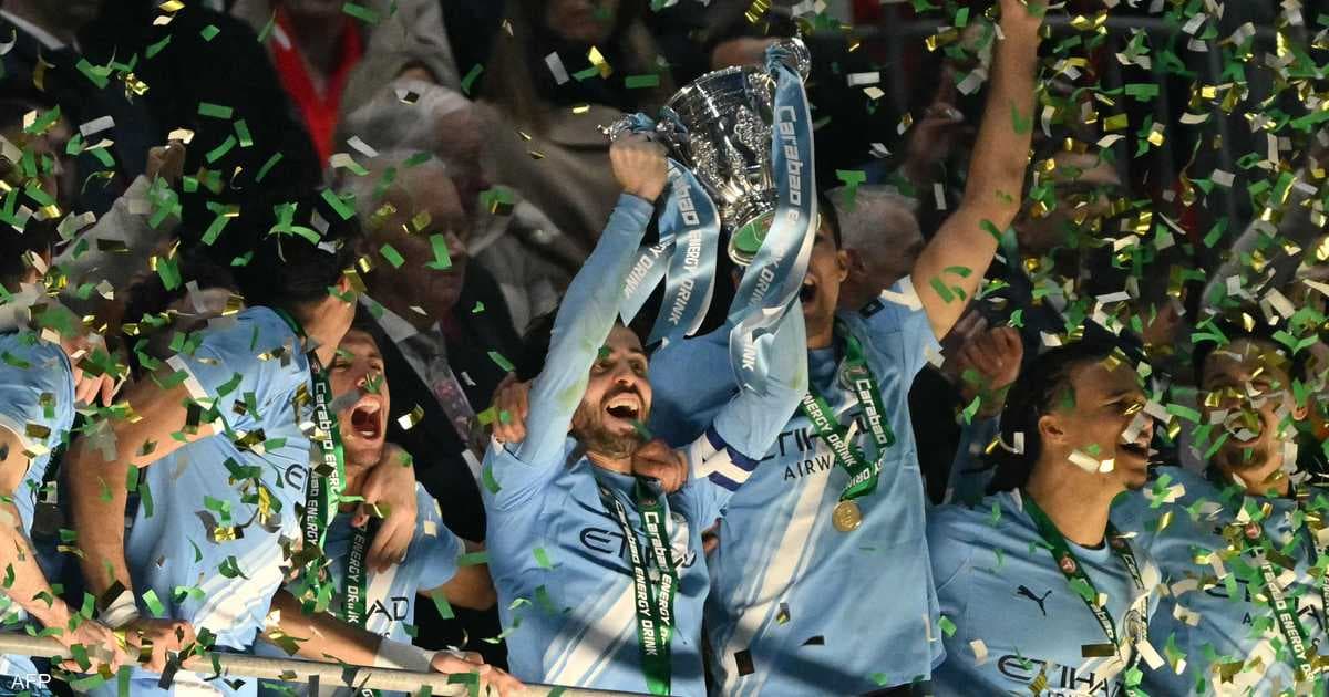 مانشستر سيتي يبدد أحلام أرسنال ويتوج بكأس الرابطة
