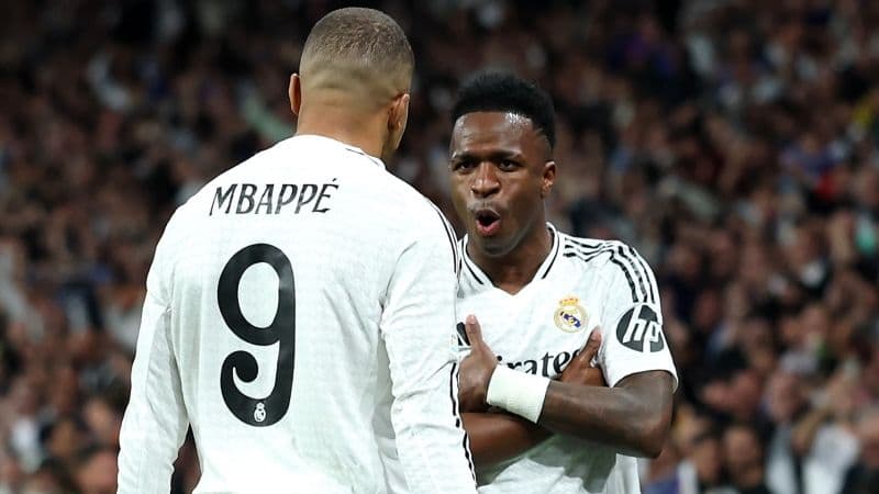 بالأرقام: فينيسيوس خلف مبابي في سباق خارج الملاعب