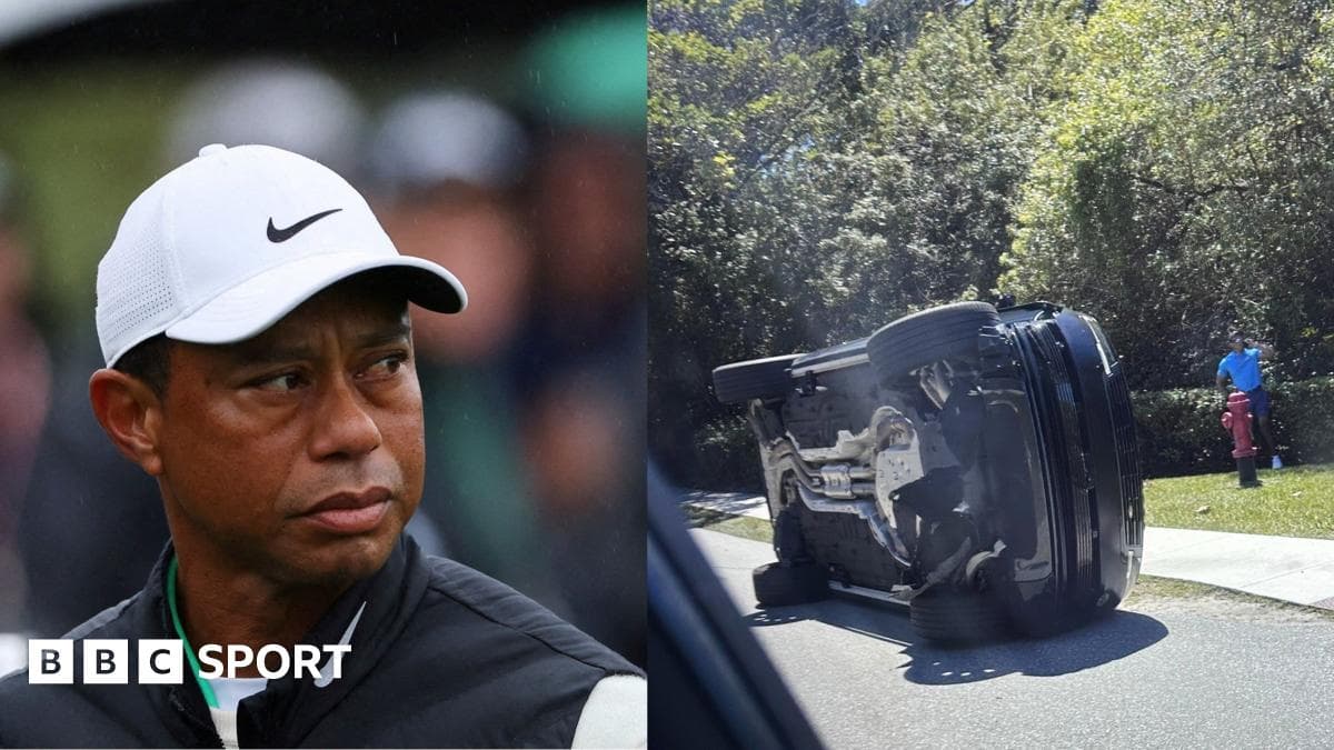 Woods charged with driving under influence after crash